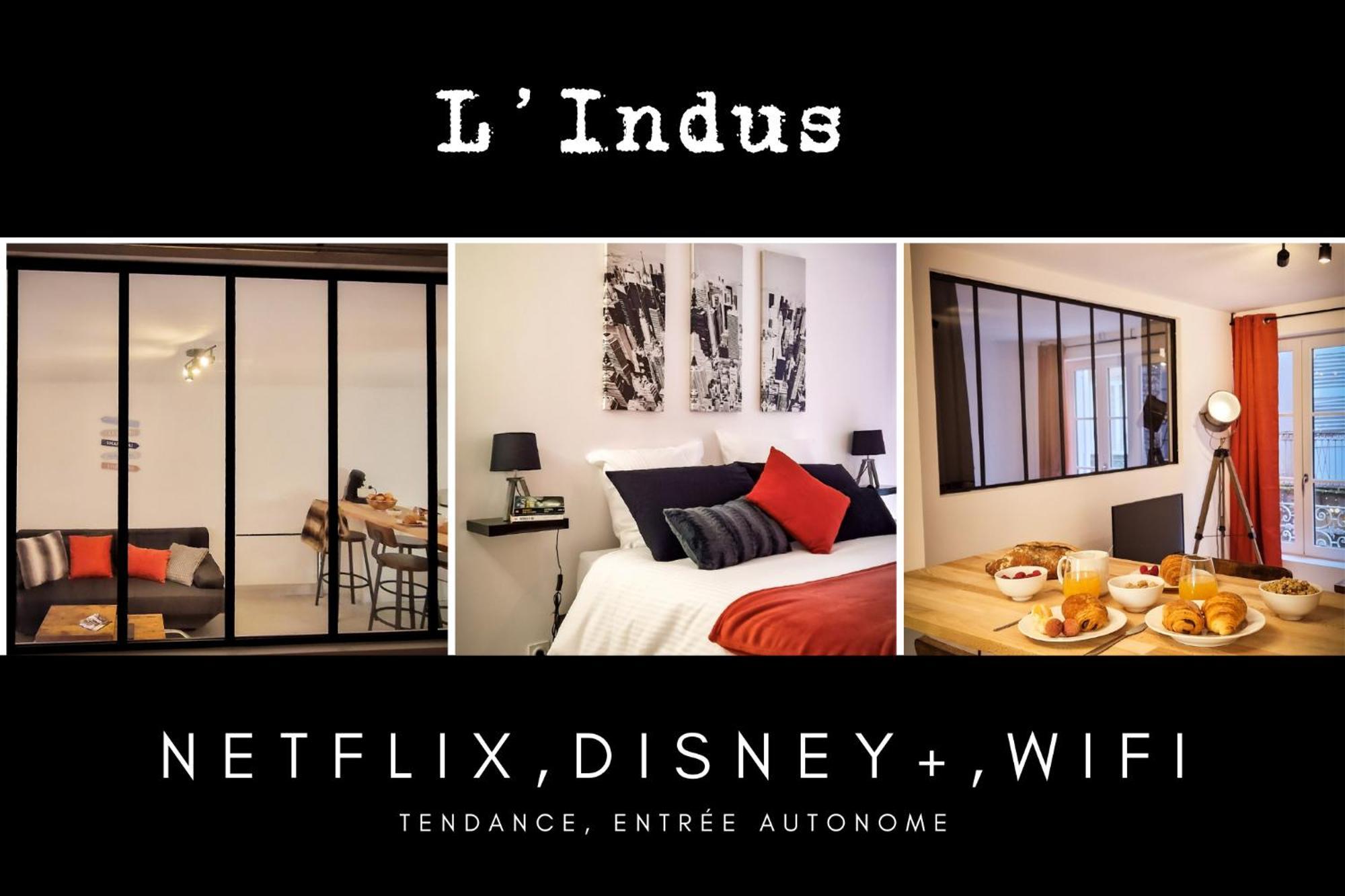 L'Indus 3 Etoiles Wifi, Netflix, Disney, Coeur De Bastide Villefranche-de-Rouergue Exteriér fotografie